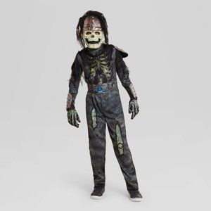 Boys Skeleton Warrior Costume -sz L